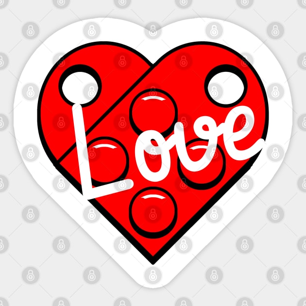 Love Lego Sticker by Brick_Together